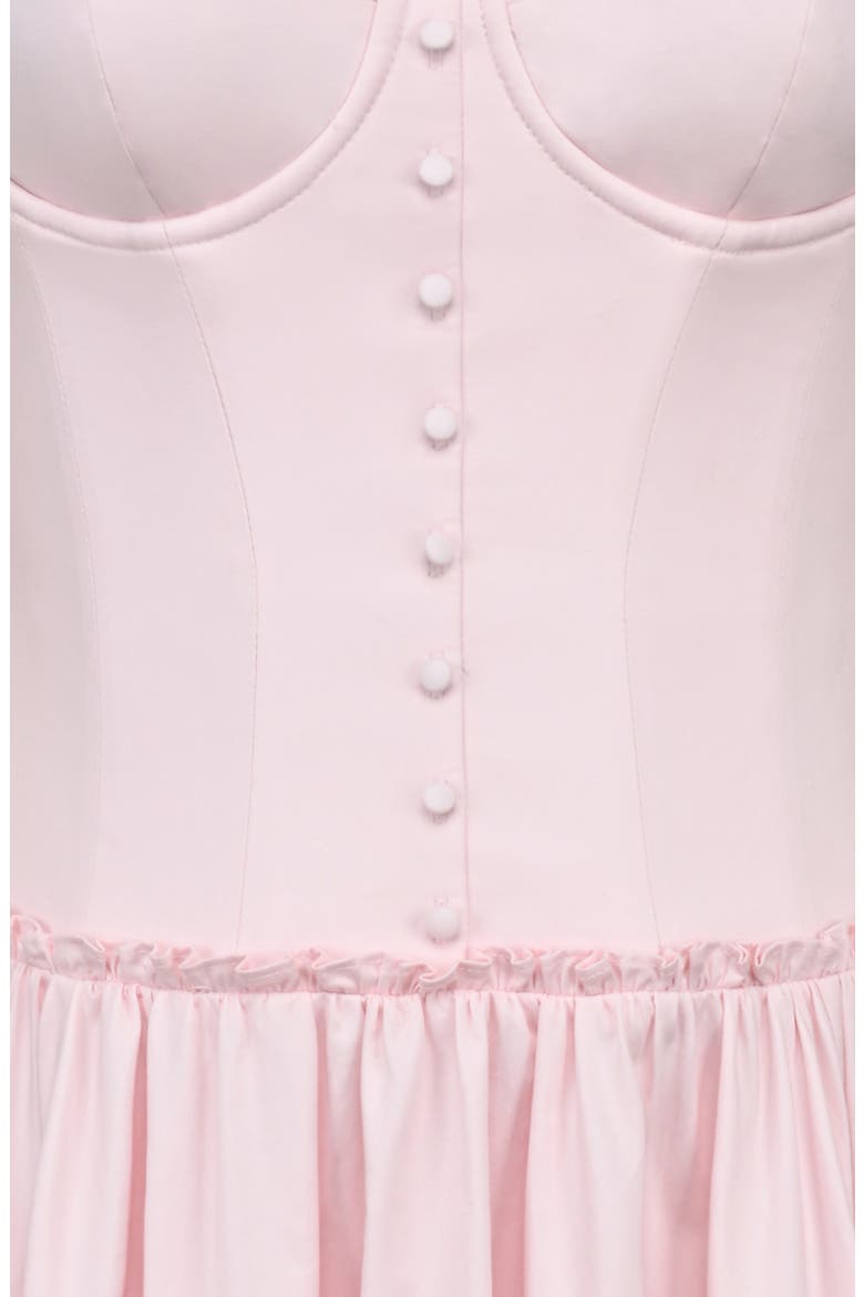 Kaia Cap Sleeve Fit & Flare Midi Dress, Alternate, color, PINK