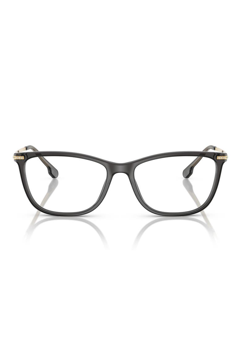 54mm Cat Eye Optical Glasses, Main, color, SHINY BLACK