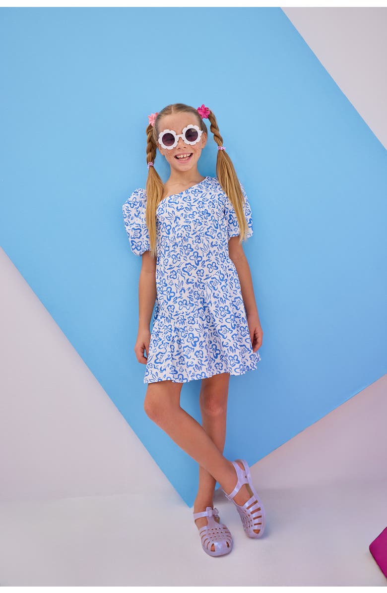BISBY Kids' Asymmetrical Dress, Alternate, color, Matisse Blooms