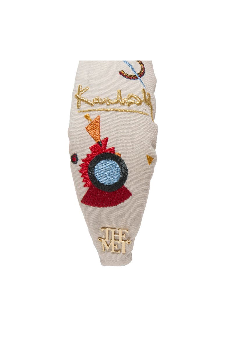 Lele Sadoughi The Met Knotted Kandinsky Embroidered Headband, Alternate, color, Violett 999
