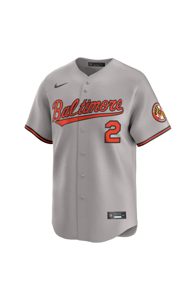 Nike Men's Nike Gunnar Henderson Gray Baltimore Orioles Road Limited Player Jersey, Alternate, color, Gray