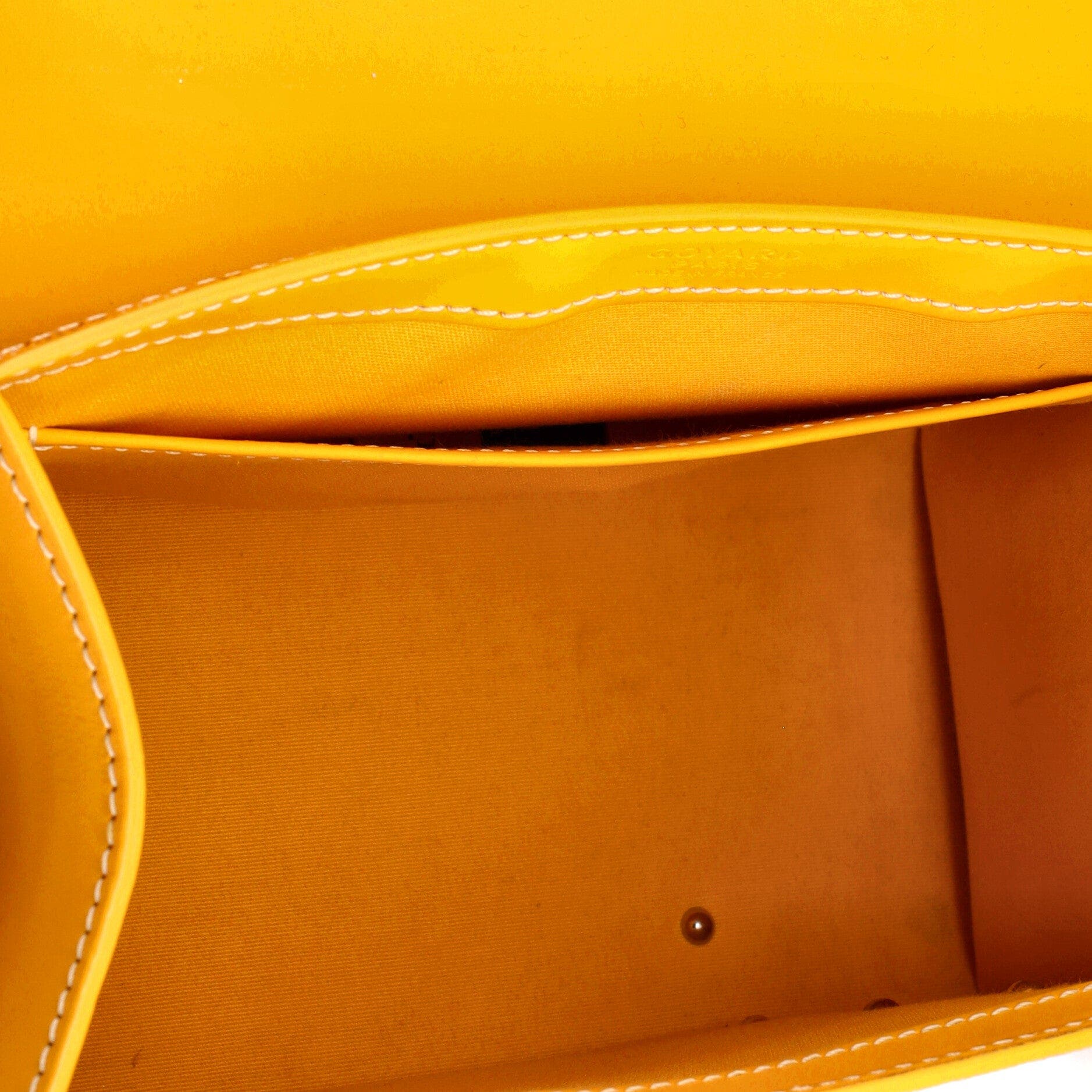 Saigon Top Handle Bag Coated Canvas with Leather PM, Alternate, color, Yellow