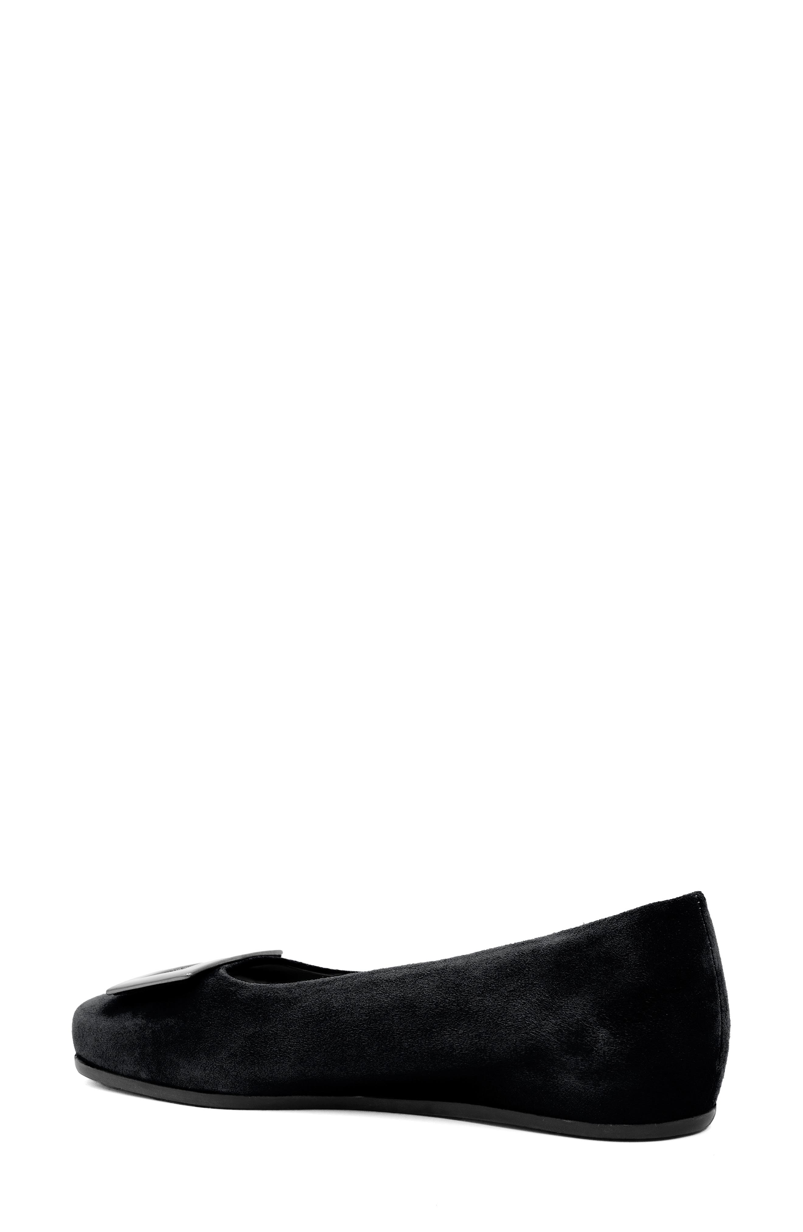 Sabino Leather Flat, Alternate, color, BLACK
