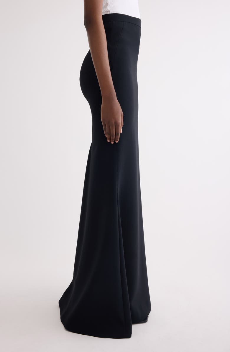 Givenchy Long Kick Back Stretch Trumpet Skirt, Alternate, color, Black