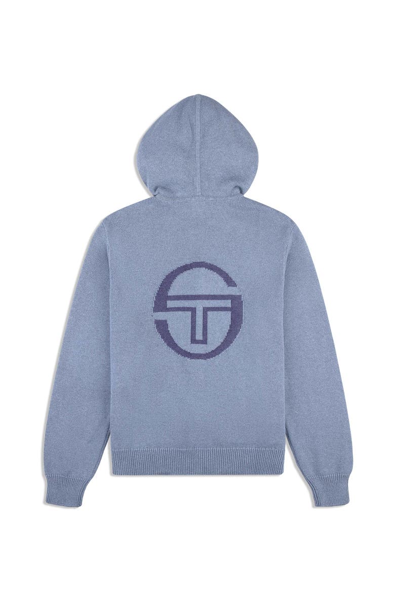 Sergio Tacchini Fausto Knit Hoodie, Alternate, color, Faded Denim