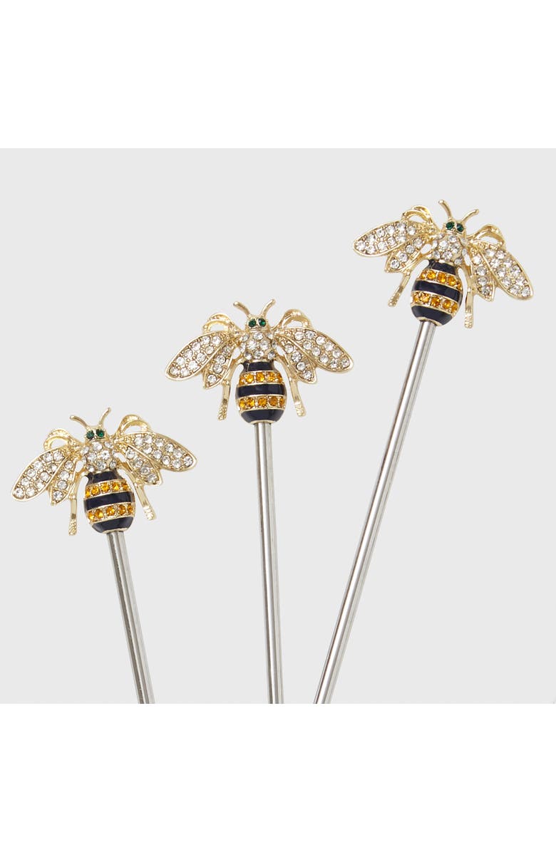 Joanna Buchanan Swizzle sticks, Alternate, color, Gold