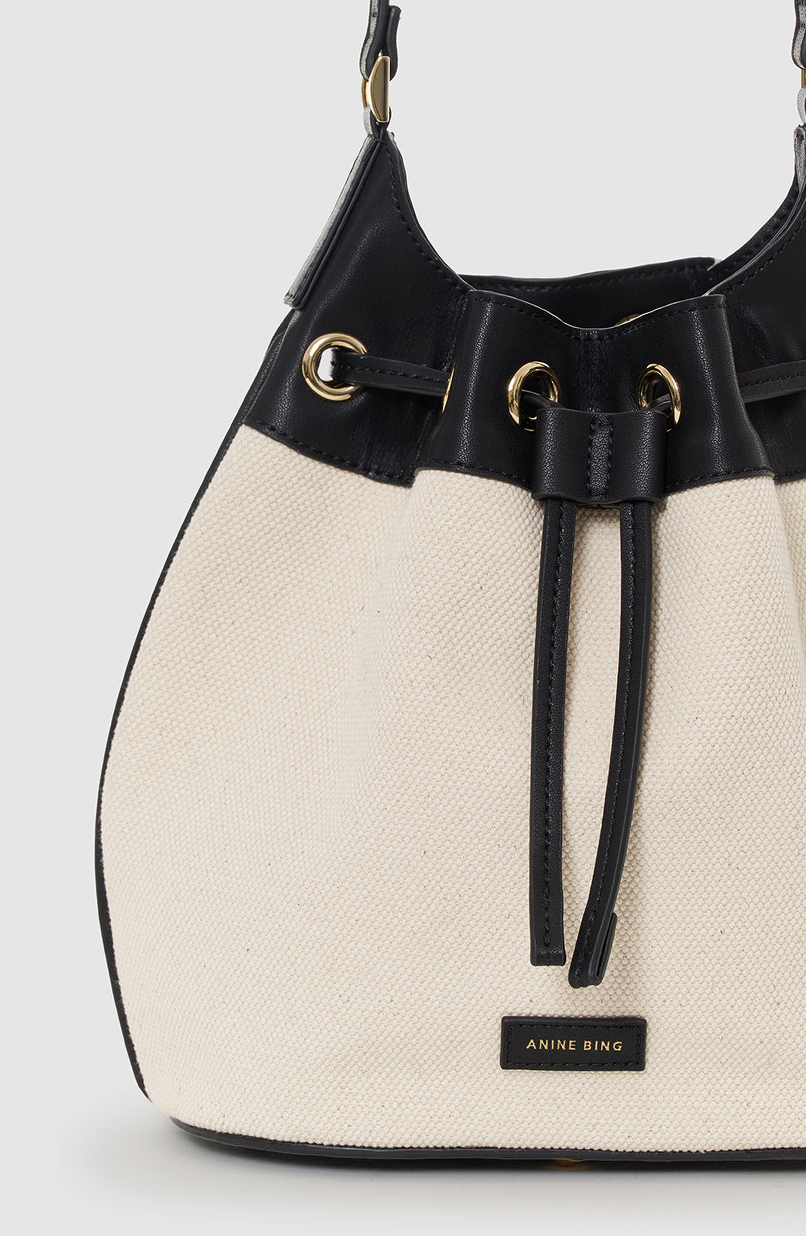 ANINE BING Alana Bucket Bag, Alternate, color, Natural