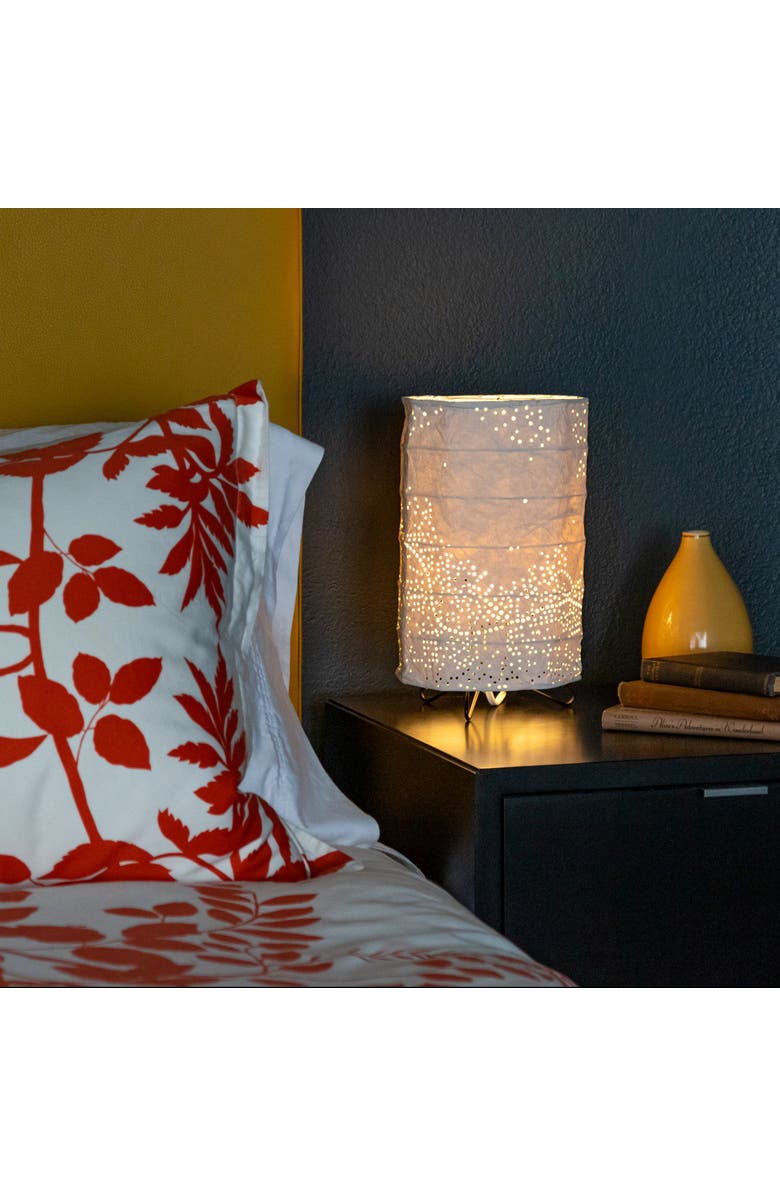 Allsop Home & Garden Soji Stella Solace Cylinder Northwest Table Lamp, Alternate, color, White