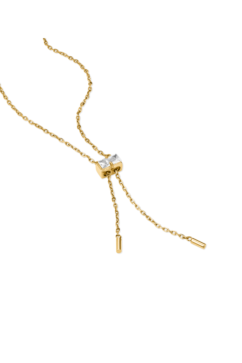 Crystal Gumdrop Necklace, Alternate, color, Gold