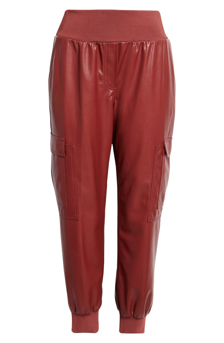 Cinq à Sept Giles Faux Leather Jogger Pants, Alternate, color,