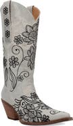 Dingo Swing Floral Embroidery Western Boot