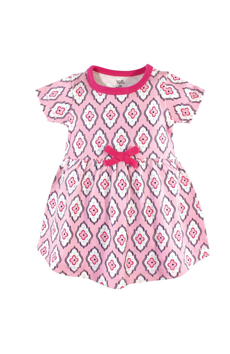 Touched by Nature Organic Cotton Dress and Cardigan, Alternate, color, Trellis