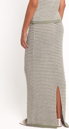 Arella Stripe Knit Maxi Skirt