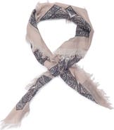 BCBGeneration Paisley Cotton Square Scarf