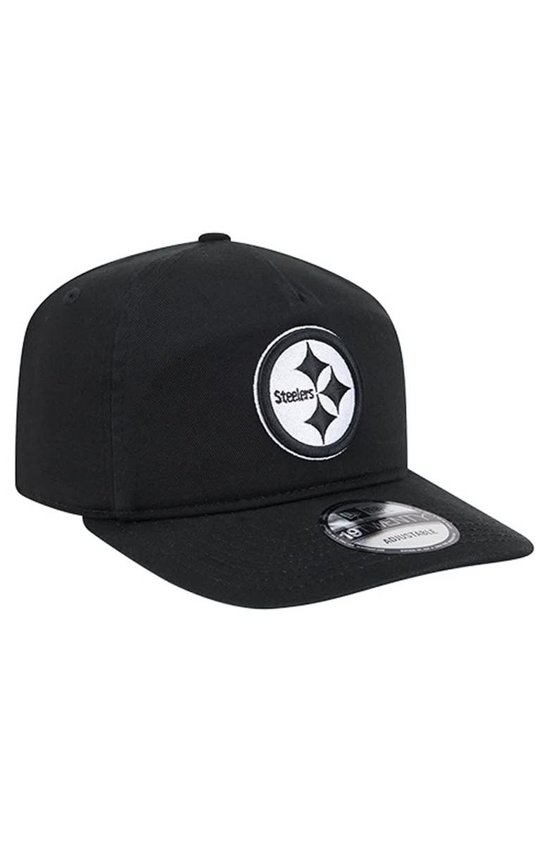 New Era Men's New Era  Black/White Pittsburgh Steelers 19TWENTY Adjustable Hat, Alternate, color, Black