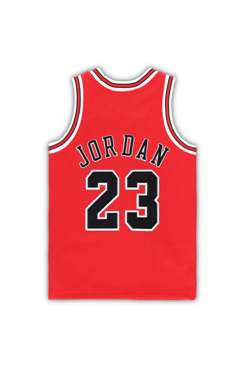 Toddler Mitchell & Ness Michael Jordan Red Chicago Bulls 1997/98 Hardwood Classics Authentic Jersey, Alternate, color, Red