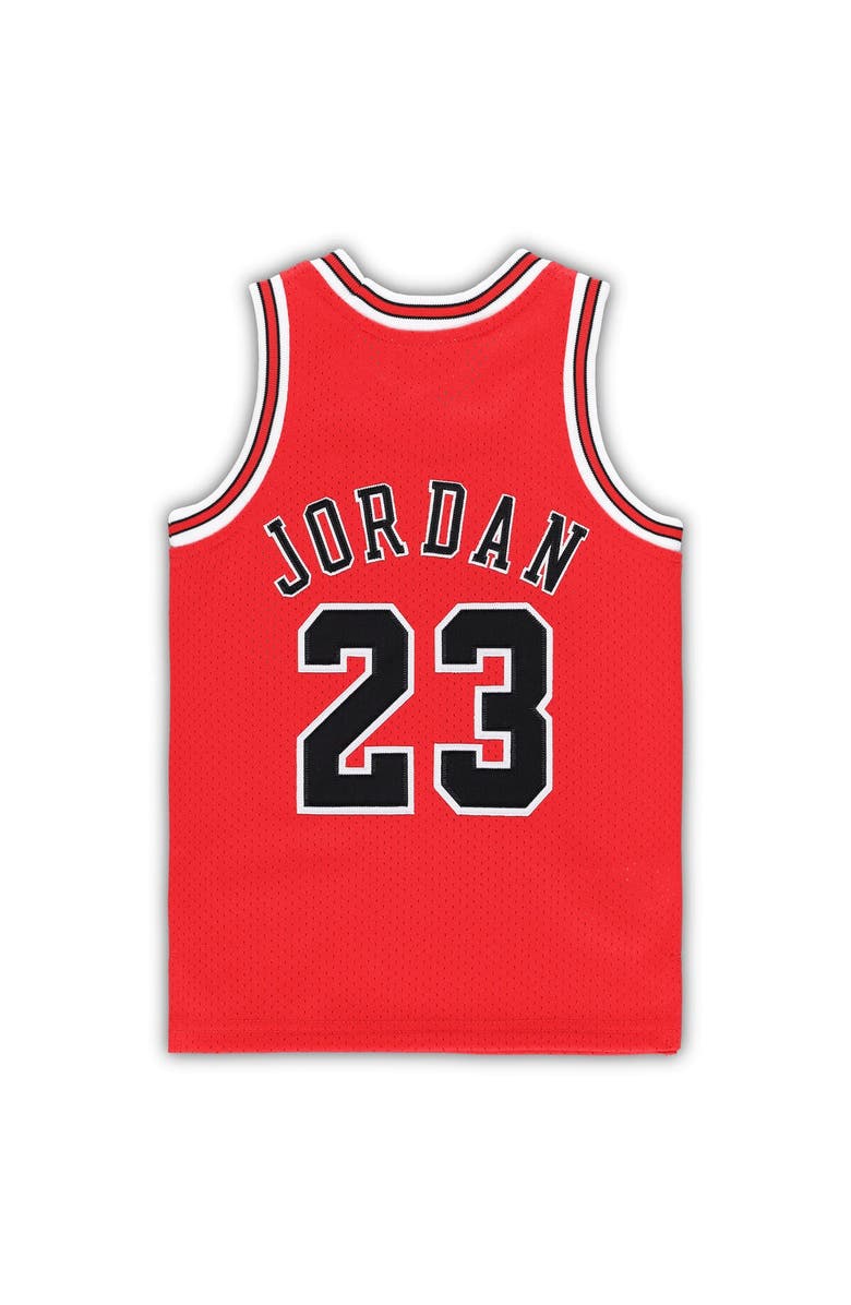 Mitchell & Ness Toddler Mitchell & Ness Michael Jordan Red Chicago Bulls 1997/98 Hardwood Classics Authentic Jersey, Alternate, color, Red