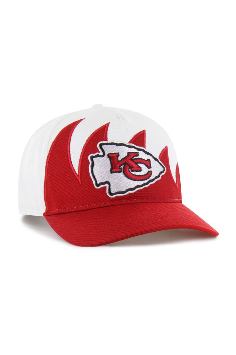 Men's '47 White Kansas City Chiefs Jagged Hitch Adjustable Hat, Alternate, color, White