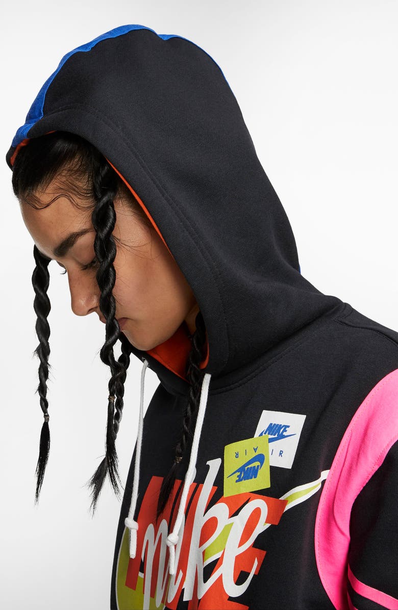 Nike Sportswear Air Force 1 Stacked Logo Hoodie, Alternate, color, 