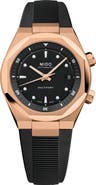 MIDO Multifort 8 Two Crowns Automatic Rubber Strap Watch, 40mm