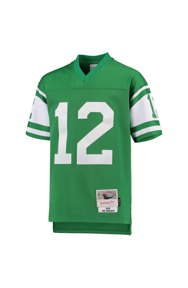 Mitchell & Ness Youth Mitchell & Ness Joe Namath Green New York Jets 1968 Legacy Retired Player Jersey, Alternate, color, 