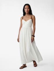 Koton V-Neck Sleeveless Maxi Dress with Adjustable Straps