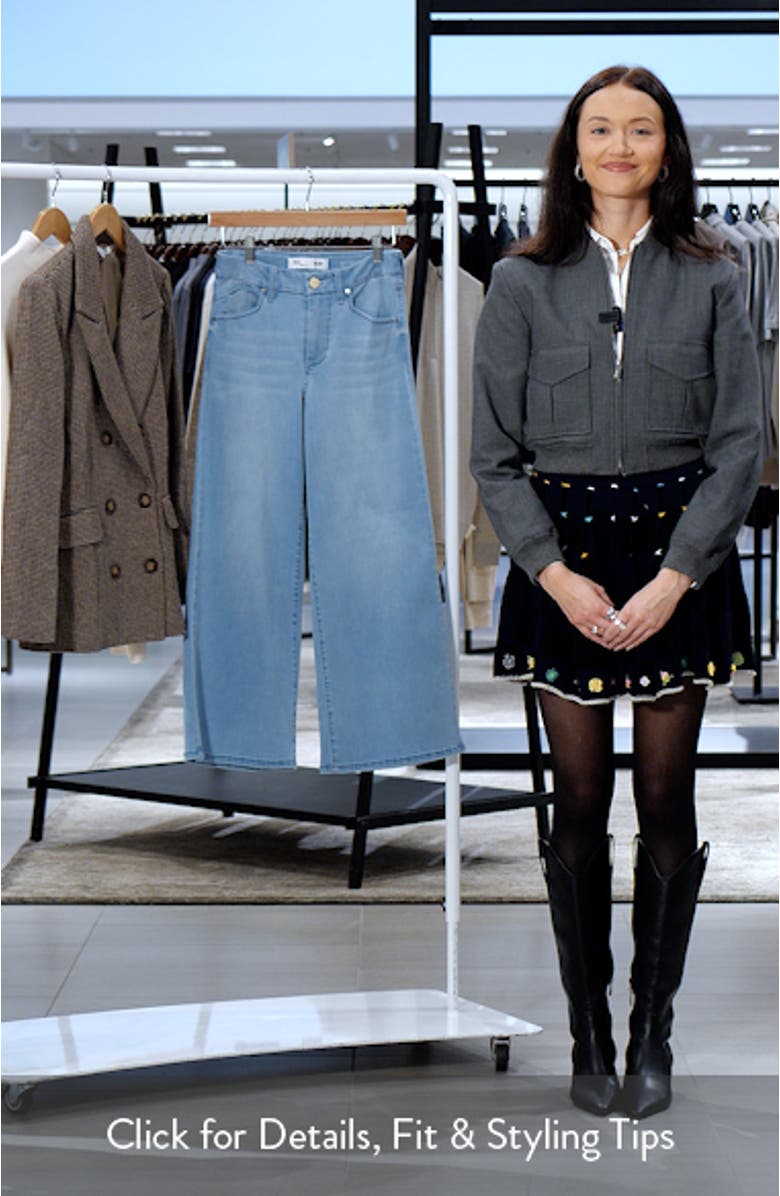 Better Butter High Waist Crop Wide Leg Jeans, sales video thumbnail