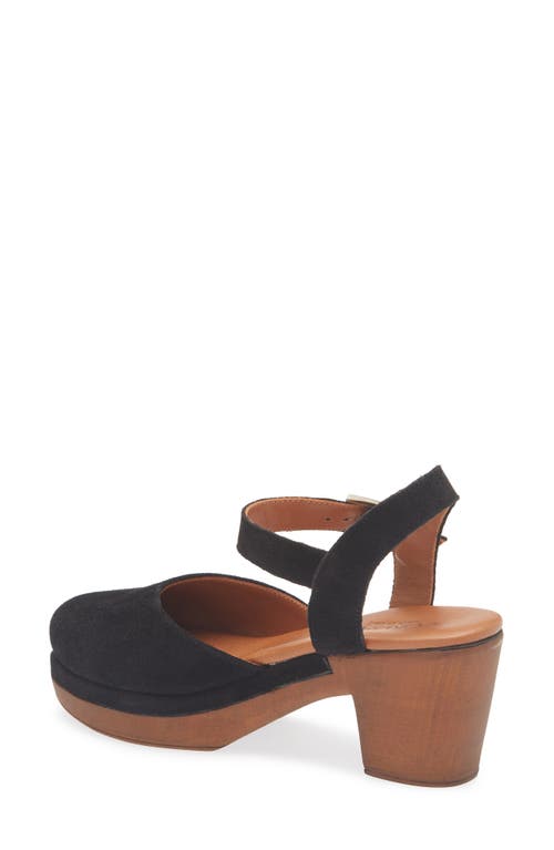 Cordani Warner Ankle Strap Platform Clog In Black
