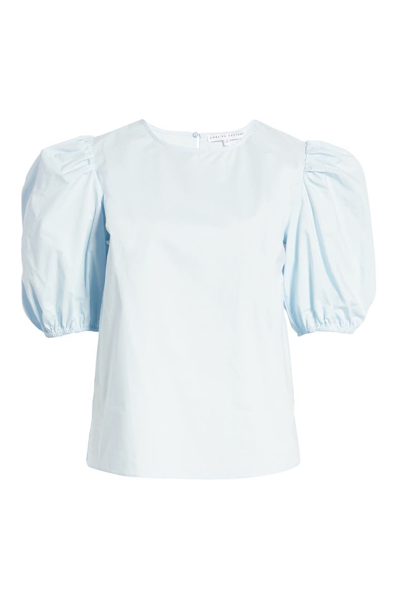 Puff Sleeve Top, Alternate, color, POWDER BLUE