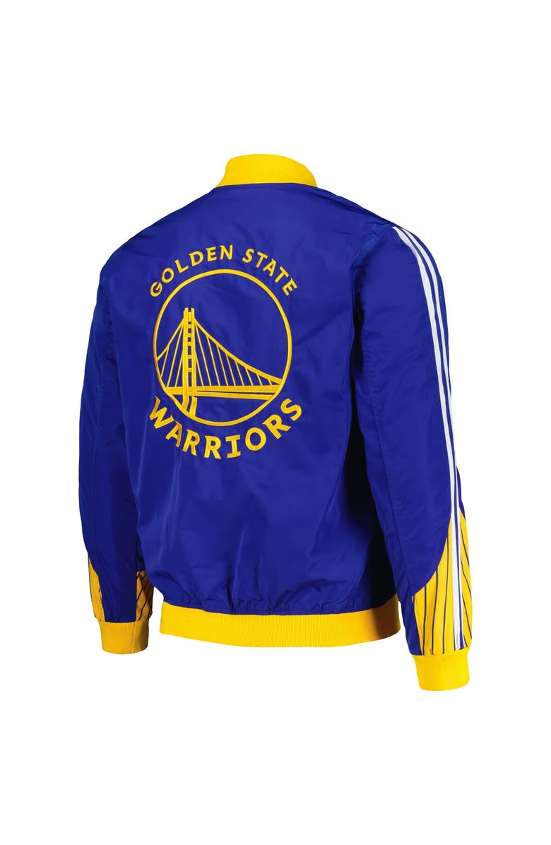 JH DESIGN Men's JH Design Royal Golden State Warriors Full-Zip Bomber Jacket, Alternate, color,