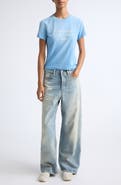 Acne Studios 1981 Trafalgar Distressed Organic Cotton & Lyocell Denim Wide Leg Jeans