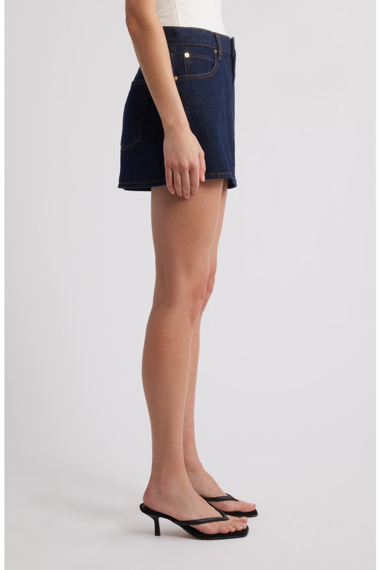 The Denim Miniskirt, Alternate, color, RINSE