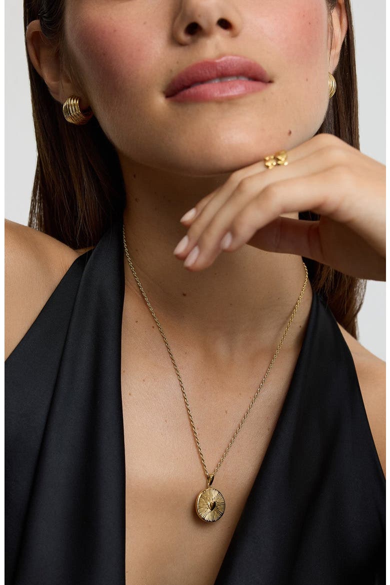 Talisman Heart Pendant Necklace, Alternate, color, GOLD