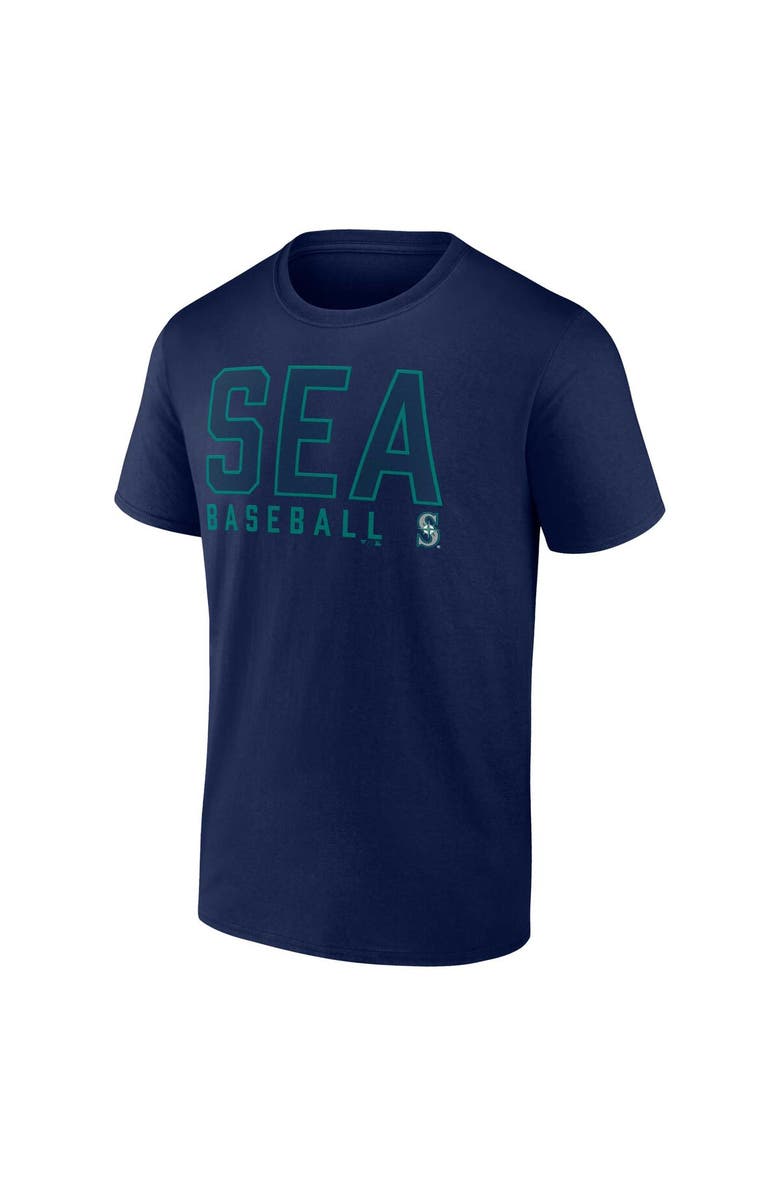FANATICS Men's Fanatics Navy/White Seattle Mariners Two-Pack Combo T-Shirt Set, Alternate, color, 