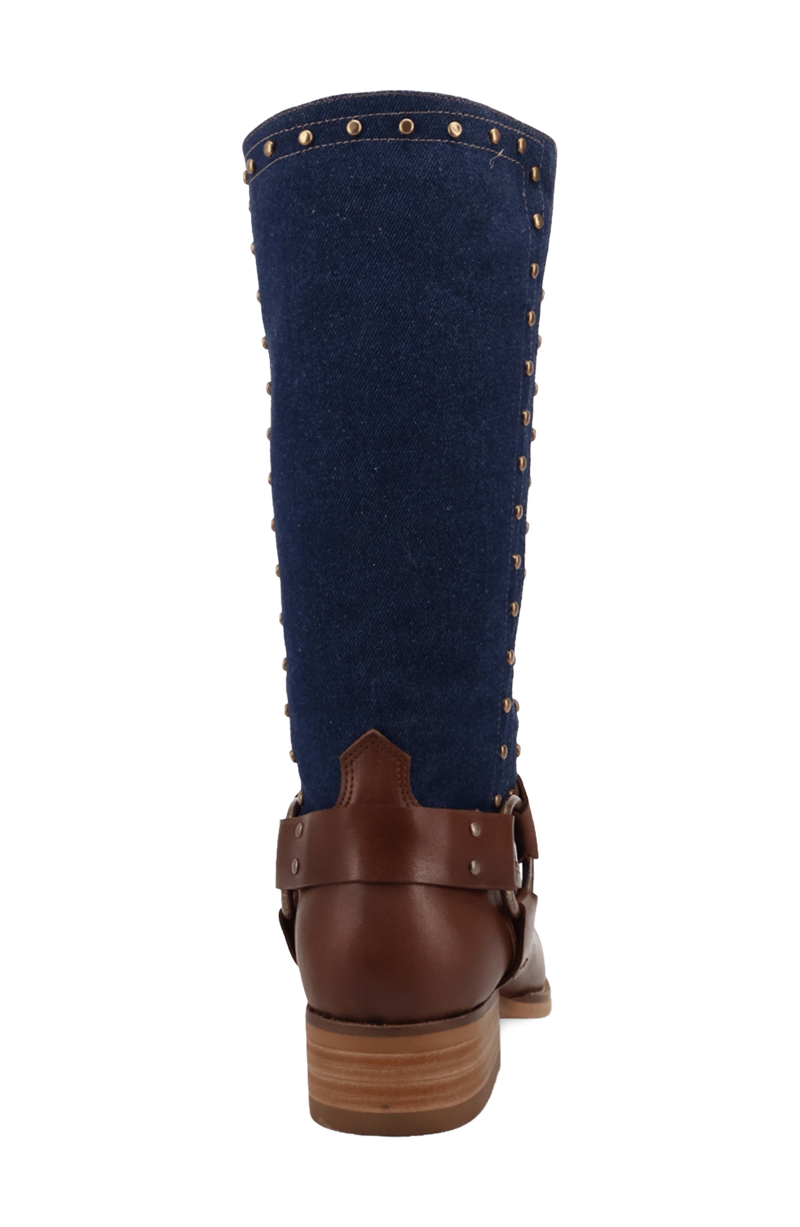 True Denim Harness Boot, Alternate, color, BROWN