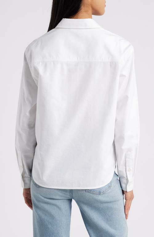 Beachlunchlounge Cammi Cotton Button-up Shirt In White