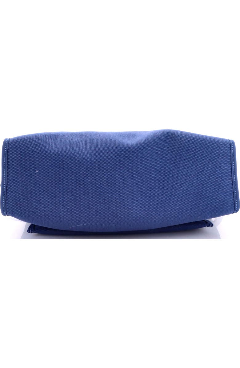 Pre-Owned Hermes Herbag Zip Leather and Toile 31, Alternate, color, Bleu Brighton