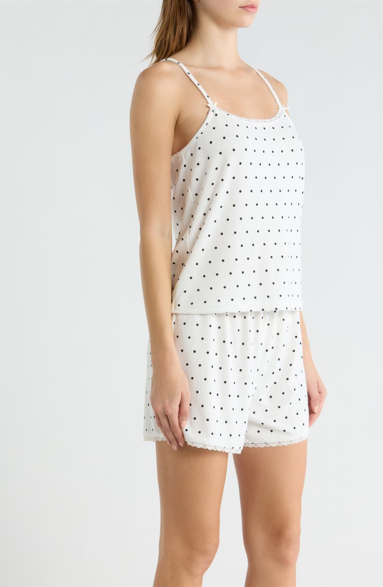 French Connection Print Pointelle Knit Short Pajamas, Alternate, color,