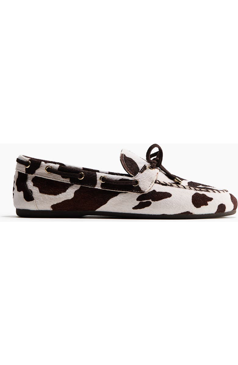 H&M Deck Shoes, Alternate, color, White/Cowhide Print