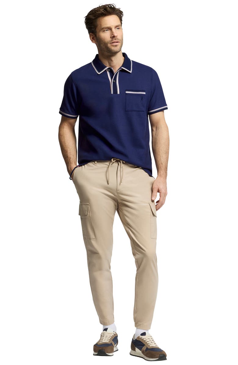 Psycho Bunny Bradford Tipped Piqué Knit Polo, Alternate, color,