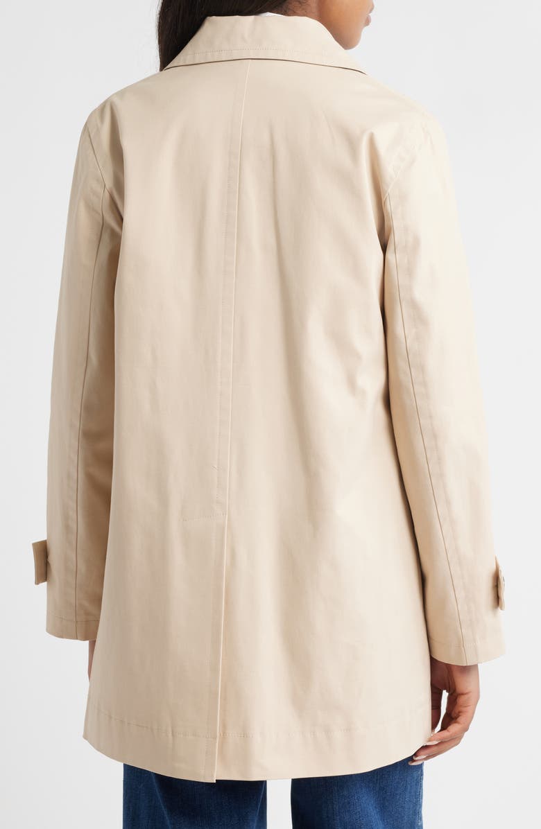 Sam Edelman Water Repellent Rain Jacket, Alternate, color, Khaki