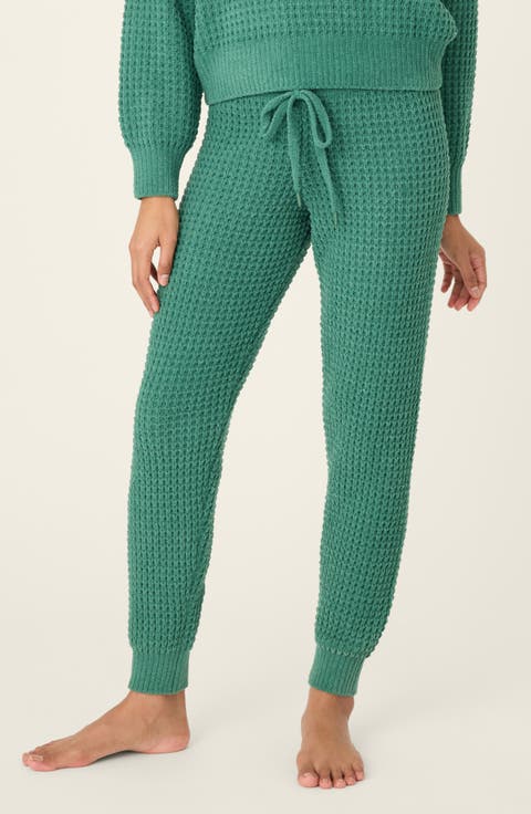 Chenille Waffle Knit Lounge Pants