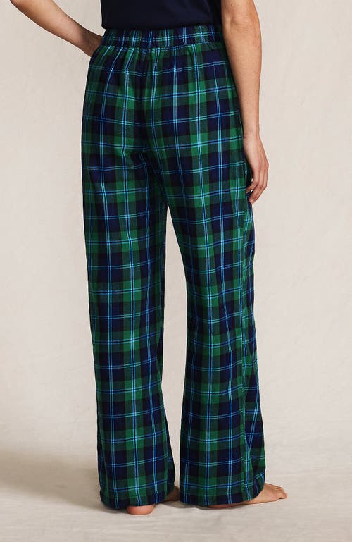Lands' End Plus Size Flannel Wide Leg Sleep Pants In Multi