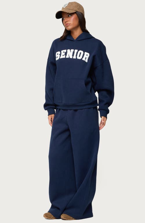 Edikted Senior Oversized Hoodie In Blue