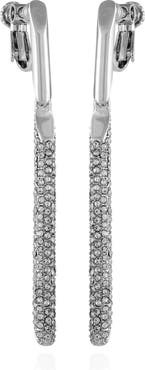 Vince Camuto Pave Bar Clip-On Earrings