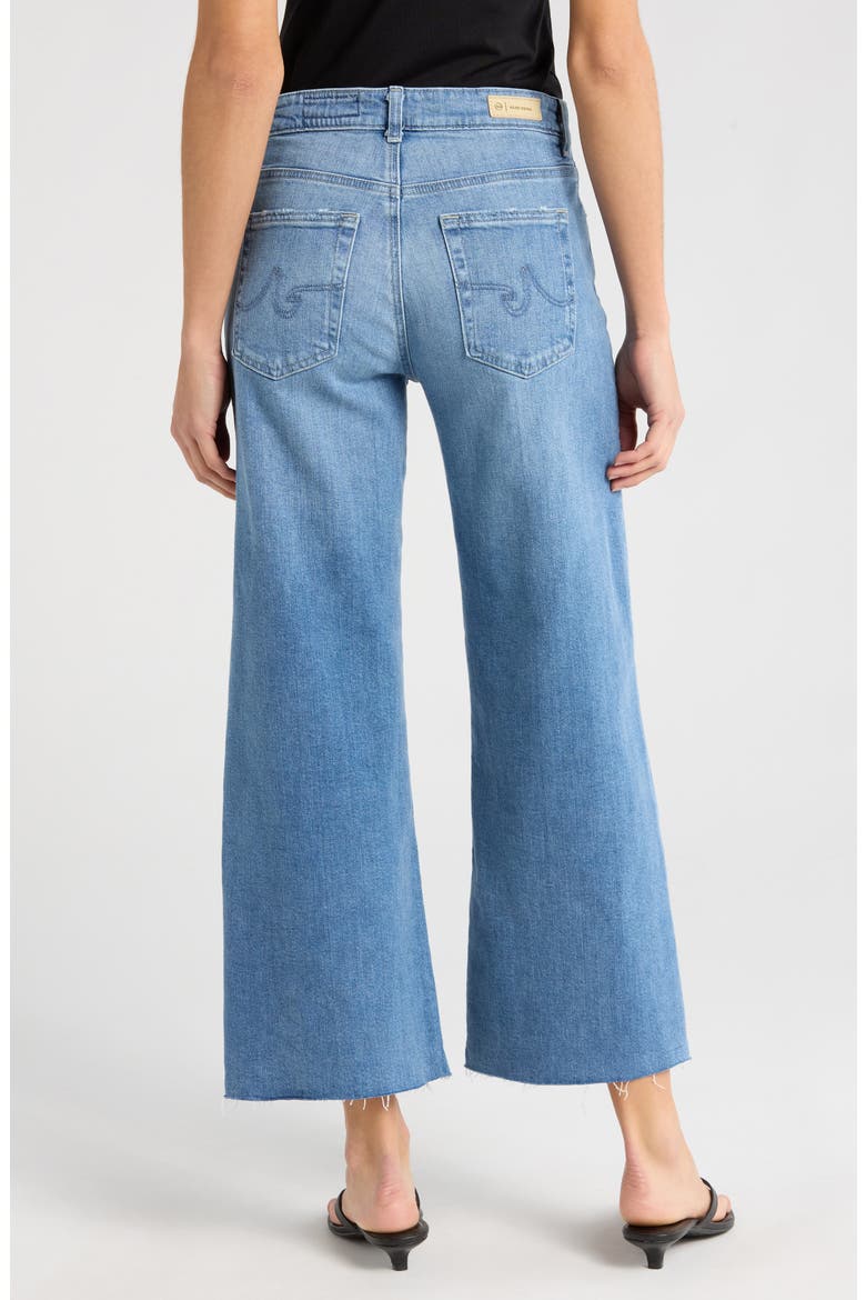 Saige Raw Hem Mid Rise Ankle Wide Leg Jeans, Alternate, color, 16 YEARS POSTCARD