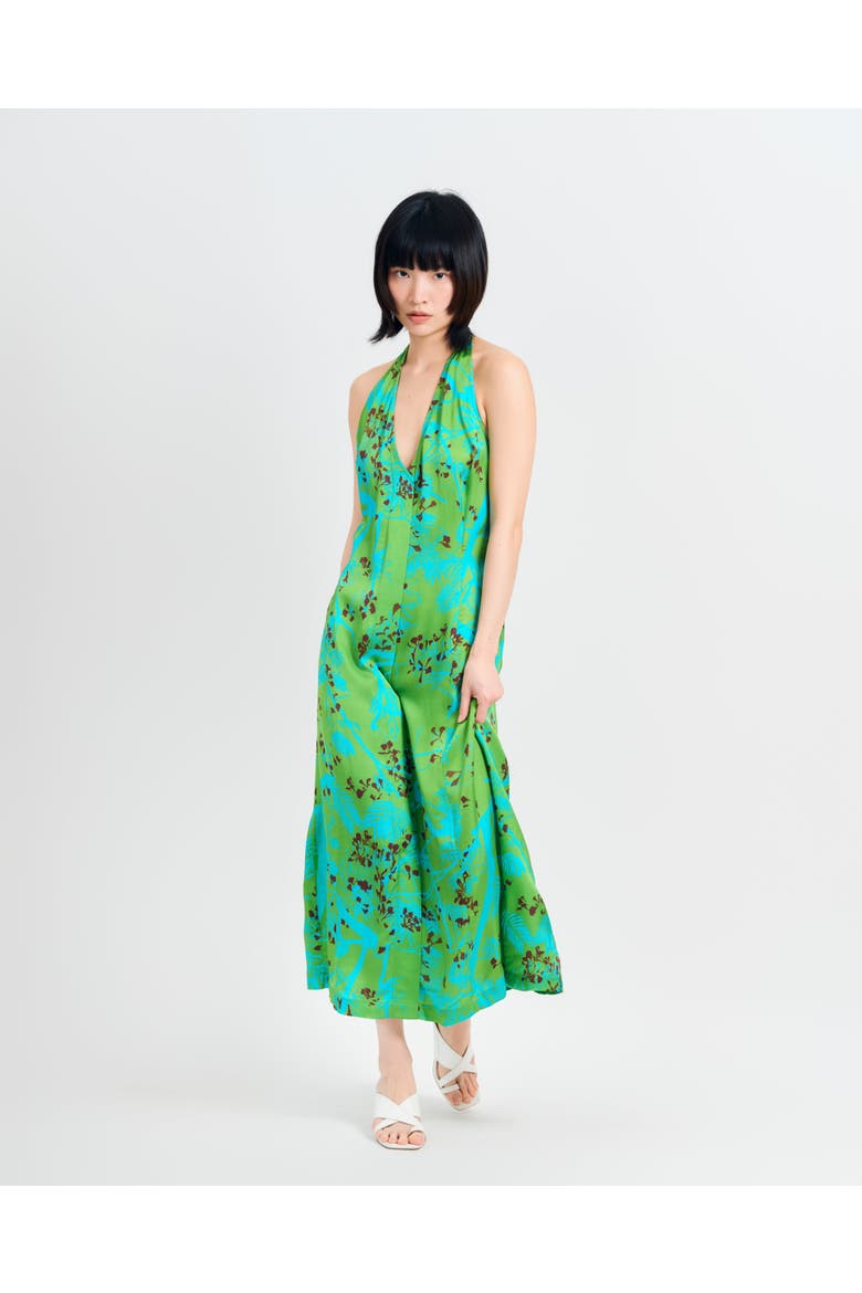 "Coco Dream" Halter Midi Dress, Alternate, color, Green