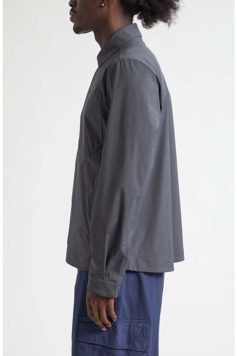 Tech Shirt Jacket, Alternate, color, IRON
