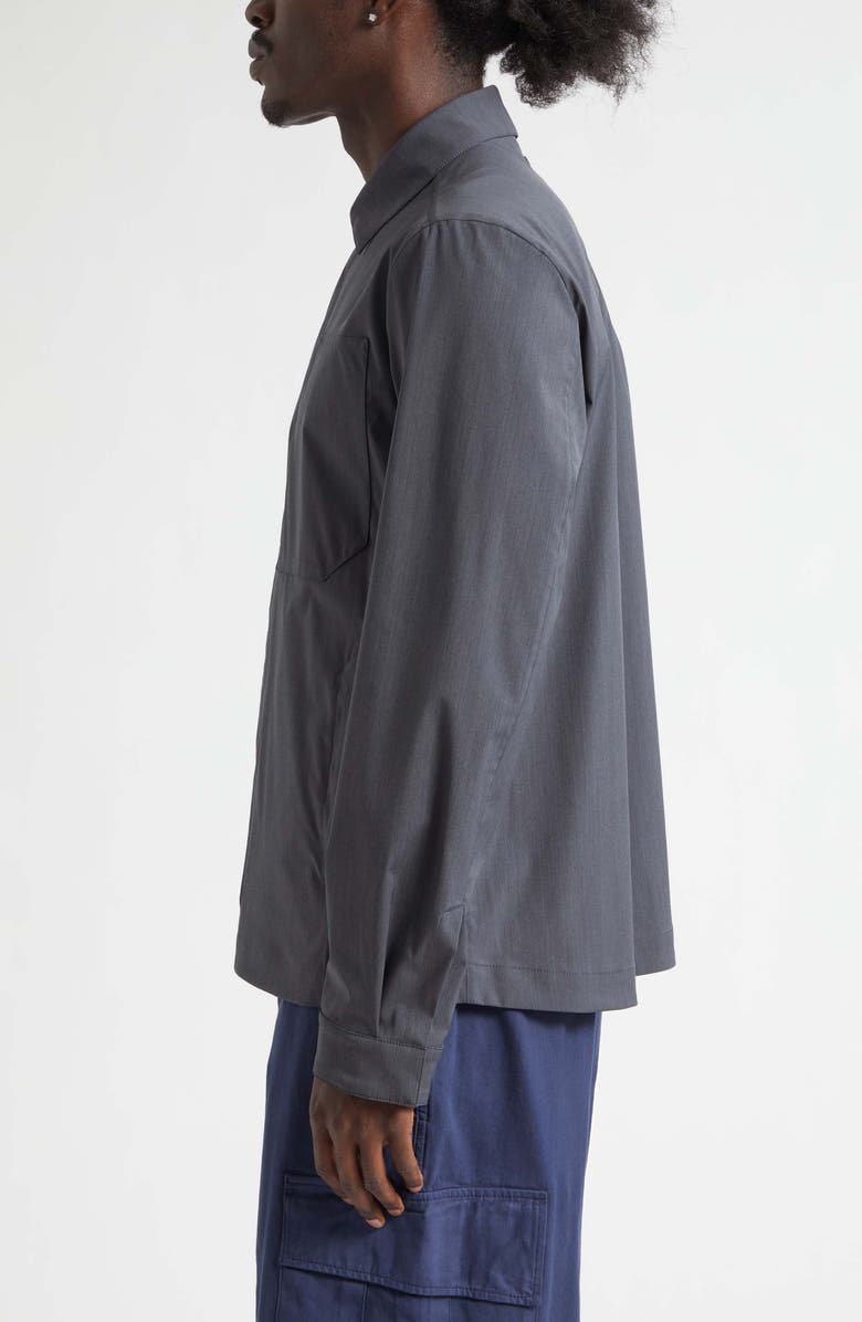 Herno Tech Shirt Jacket, Alternate, color, 9487 Iron