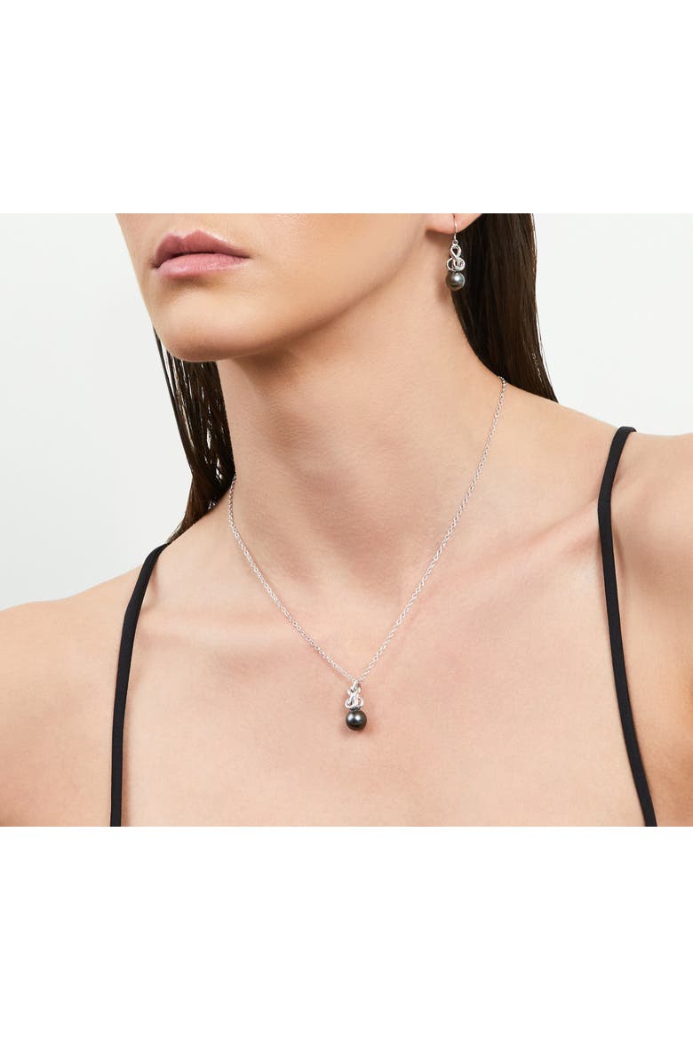 Tahitian South Sea Pearl Adrian Pendant, Alternate, color, Black Pearl